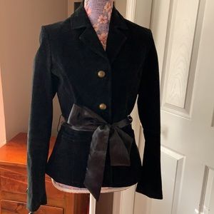 Ruff Hewn Genuine Leather Jacket with Sash